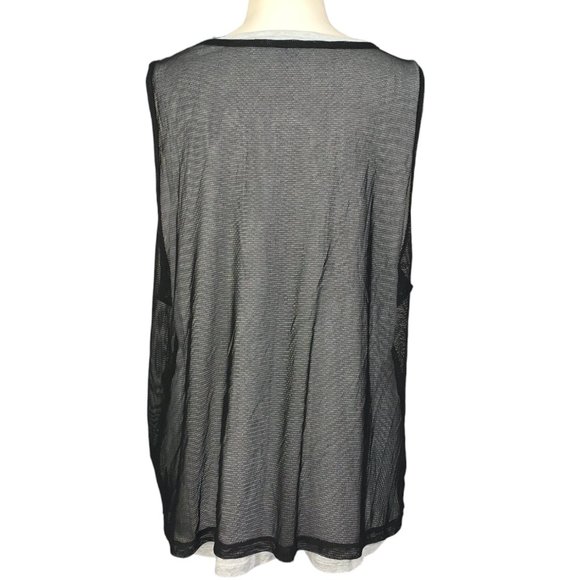 Harley Davidson Black Mesh Layered Tank Top - Picture 3 of 8